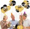 30Pcs Happy Anniversary Balloons Decorations Kit, 12 Inch Black Gold